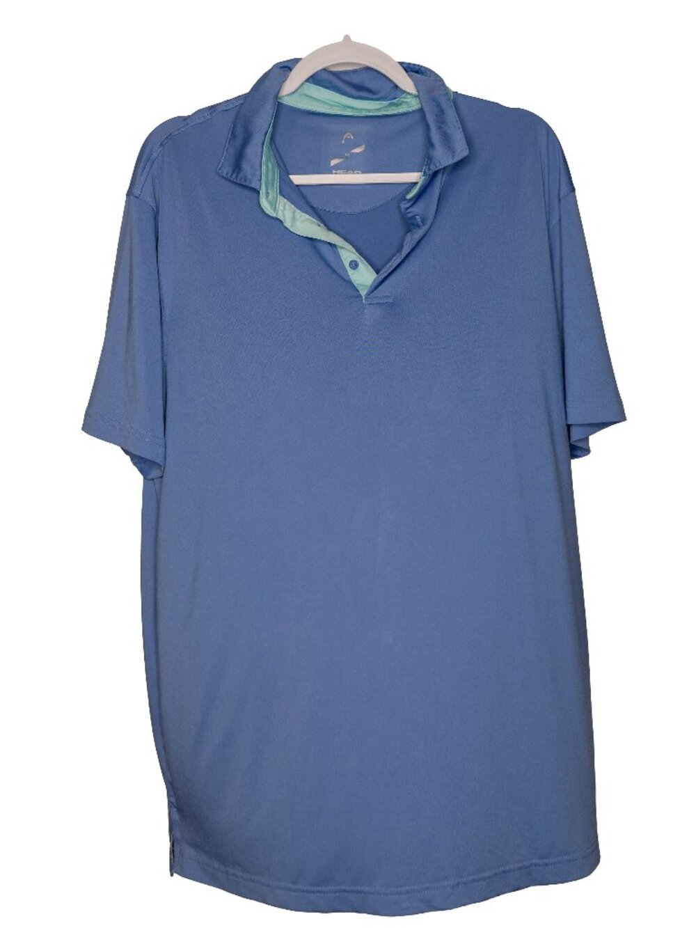 Head Golf Blue and Teal Athletic Collared Polo Shirt - XL
